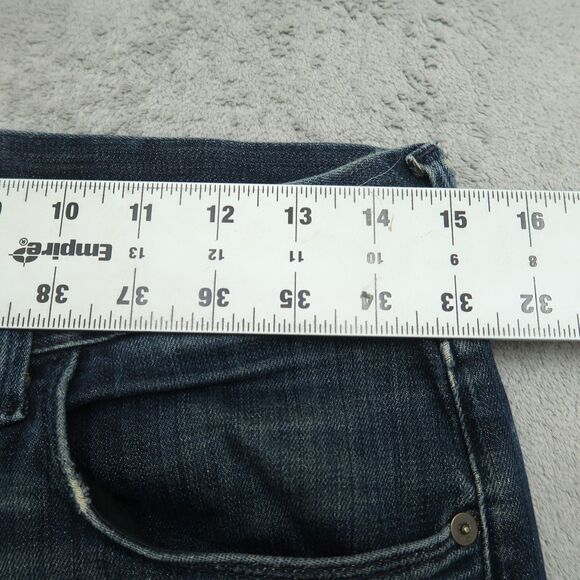 Hudson Clifton Jeans Mens Size 29x29 Blue Bootcut Button Fly USA Made Distressed - Picture 5 of 16